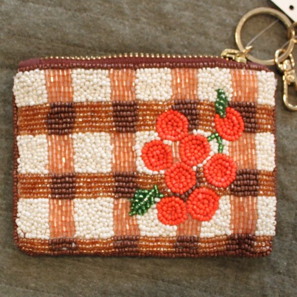 NWT Anthropologie Beaded Coin Purse : Picnic Edition - Picture 3 of 11